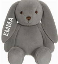 Plüschtier Svea mit Namen, Teddykompaniet, Grau, 1 Ohr